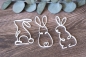 Preview: Osterhasen filigran 3er Set